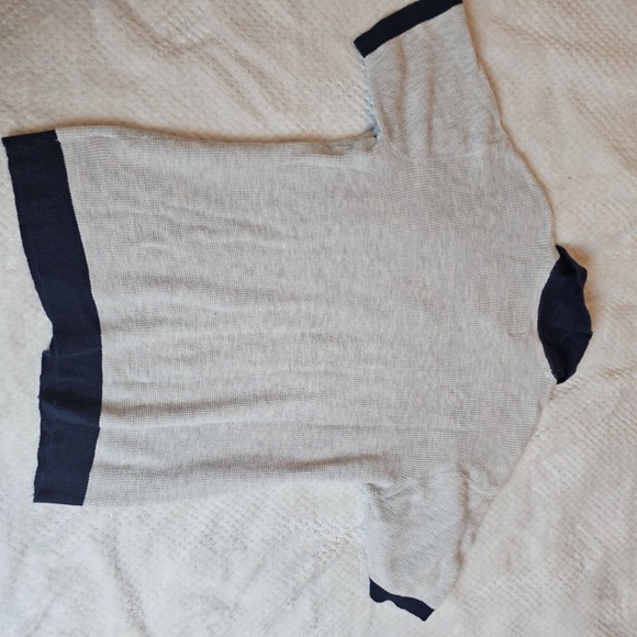 American Eagle Collared Henley Shirt Small Waffle Knit Mens Classic Fit Preppy - Picture 7 of 7